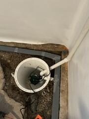 During: Our Foreman, Kevin, and his crew successfully secured all the products throughout the basement.