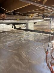 CleanSpace was used to encapsulate the crawl space, protecting it from moisture, humidity, and odors.