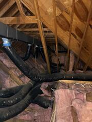 First, we're going to take out all of the old & dirty insulation.