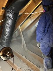 Finally, we added TruSoft blown-in cellulose insulation.