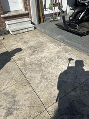 Stamped Concrete Settlement Correction and Surface Rehabilitation