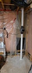 radon Mitigation System installed
