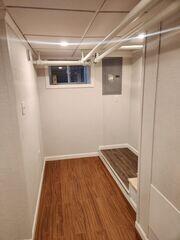 EverLast Wall Panels and ThermalDry Elite Plank Flooring were installed to complete the basement's transformation into a durable, comfortable, and finished environment. Both systems are engineered to resist moisture, mold, and deterioration, making them ideal for basement conditions.