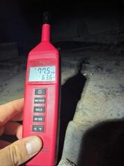 A healthy relative humidity is at around 55% or below so this crawl space's high humidity was very high.