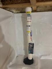 During: Our Radon Sales & Service Technician, Jackson, successfully secured the radon mitigation system in the home.