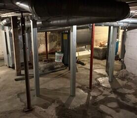 The SmartJack Stabilizers are strong beams made of galvanized steel that add support to the structure and can be adjusted to reverse settling that has already occurred.