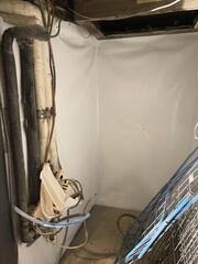 CleanSpace Wall Panels create a sealed, moisture-resistant barrier along basement walls, preventing future water infiltration while maintaining a clean, finished look.