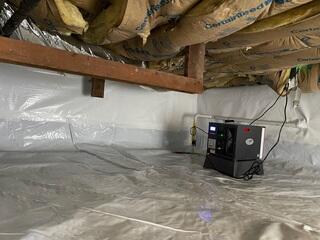 The CleanSpace Vapor Barrier System paired with our SaniDry Sedona Dehumidifier creates a sealed, moisture-resistant environment while controlling humidity levels, preventing mold growth and long-term moisture damage.