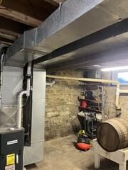 Before: The homeowner was concerned about the sagging and sinking ceiling.