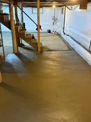 Full waterproofed basement, ready for the homeowner to enjoy.