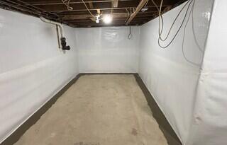 Basement Waterproofing Project in Cumberland, RI
