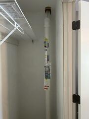 During: Our Foreman, Gus, and his crew secured the interior section of the Radon Mitigation System.