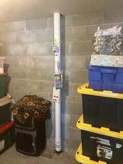 During: Our Foreman, Gustavo, and his crew successfully secured the system in the home.