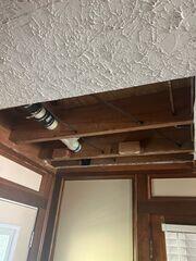 Exposed Ceiling Joists are inspected for structural integrity in Lilburn, GA.
