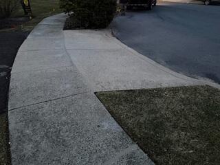 Lifting a Sunken Sidewalk in North Wales, PA