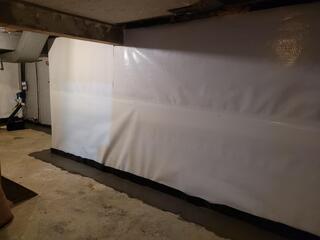 clean space and water guard subfloor drainage