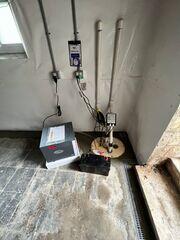 The newly installed TripleSafe sump pump and SaniDry Sedona dehumidifier work together to remove groundwater and control humidity, keeping the basement dry and healthy year-round.