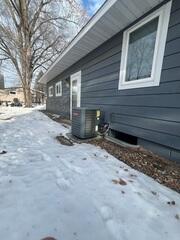 Before: Our Design Specialist, Nicola, recommended securing a Radon Mitigation System outside the home.