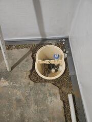 During: Our Foreman, Lane, and his crew succesfully secured all the products throughout the basement.