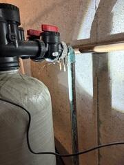 Hard water deposits at fixtures