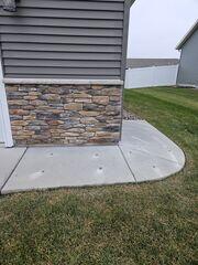 During: Our Foreman and his crew successfully injected all the PolyLevel below the sinking walkway and driveway.