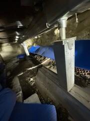 During: Our Foreman, Victor, and his crew succesfully secured three SmartJacks along the struggling support beams.