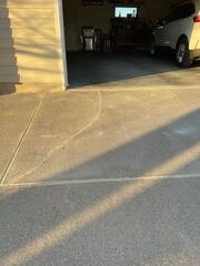 During: Our Foreman, Charlie, and his crew successfully lifted and leveled the damaged concrete.