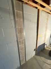 During: Our Foreman, Victor, and his crew succesfully secured all 15 CarbonArmor Wall Anchors onto the foundation.