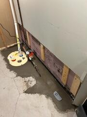 After: The homeowner was given peace of mind knowing the basement was secured.