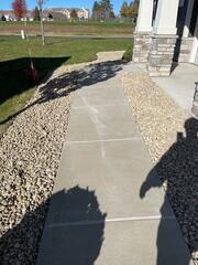 During: Our Foreman, Jordan, and his crew successfully repaired and restored the damaged concrete.