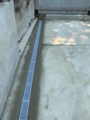 After! We installed our XL TrenchDrain directly into the patio, to ensure proper water drainage permanently.