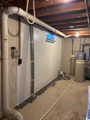 After: The homewoner was delighted to know their basement was properly waterproofed.