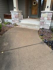 Before: Ryan, one of our Design Specialists, noticed their walkway was separating from their steps.