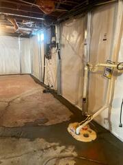 After: The homeowner was delighted to know their basement was properly waterproofed.