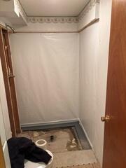 During: Our Foreman, Jesus, and his crew succesfully secured all the products throughout the basement.