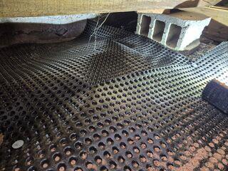 Installation of Drainage Matting and TerraBlock Insulation