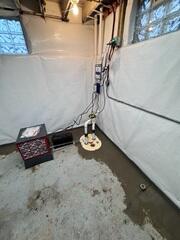 TripleSafe Sump Pump, CleanSpace, FlowGuard, and SaniDry Sedona