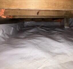 Now the crawl space is properly insulated and encapsulated.