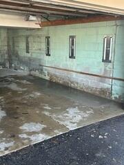 Post-Install: 5 GeoLock anchors work to stabilize a failing garage wall.