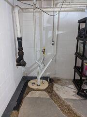 During: Our Foreman, Lane, and his crew successfully secured all the products throughout the basement.