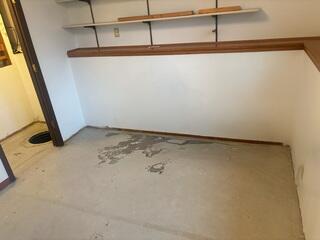 Before: Our Design Specialist, Nick, recommended securing several waterproofing products throughout the basement.