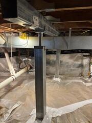 New Beams and Smart Jacks installed in the Crawl Space