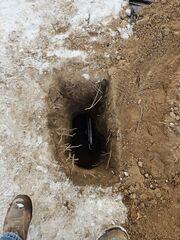 During: Our Foreman, Juan, and his crew secured all the GeoLock Wall Anchors on the damaged walls.