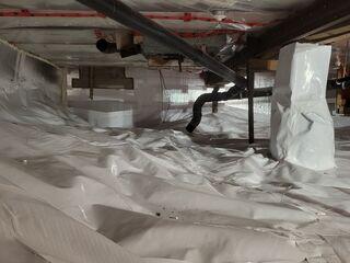 Crawl Space fully encapsulated with CleanSpace