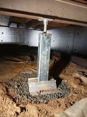 Smart jack installed to provide a stable floor above.