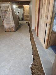 During: Our Foreman, Juan, and his crew successfully secured all the products throughout the basement.