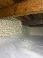 Spray Foam insulation and CleanSpace completing a full encapsulation.