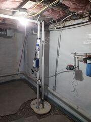 During: Our Foreman and his crew secured all the products in the basement.