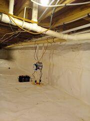 Encapsulated Crawl Space with TripleSafe Sump Pump