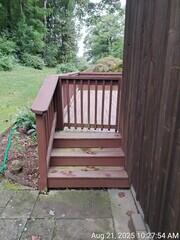 Power washing Deck Stairs